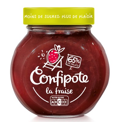 CONFIPOTE Reduced Sugar Strawberry Jam Jar 350g