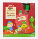 Apple Strawberry Compote Pouch Belle France Pack of 4 x 90g