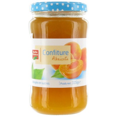 Belle France Reduced Sugar Apricot Jam 335g Jar