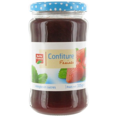 Belle France Reduced Sugar Strawberry Jam Jar 335g