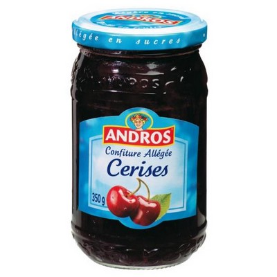 ANDROS Cherry Jam -30% Sugar 350g
