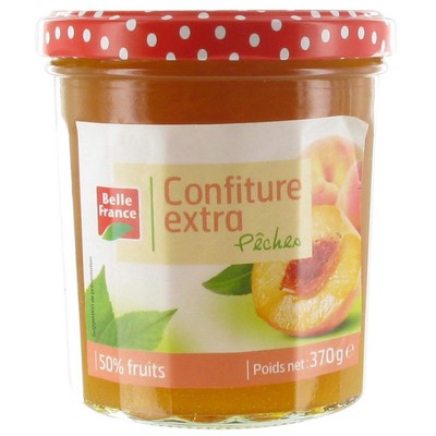 Belle France Extra Peach Jam 370g Jar