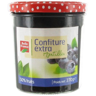 Belle France Wild Blueberry Extra Jam Jar 370g
