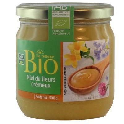 ORGANIC CRYSTALLIZED FLOWER HONEY 500G