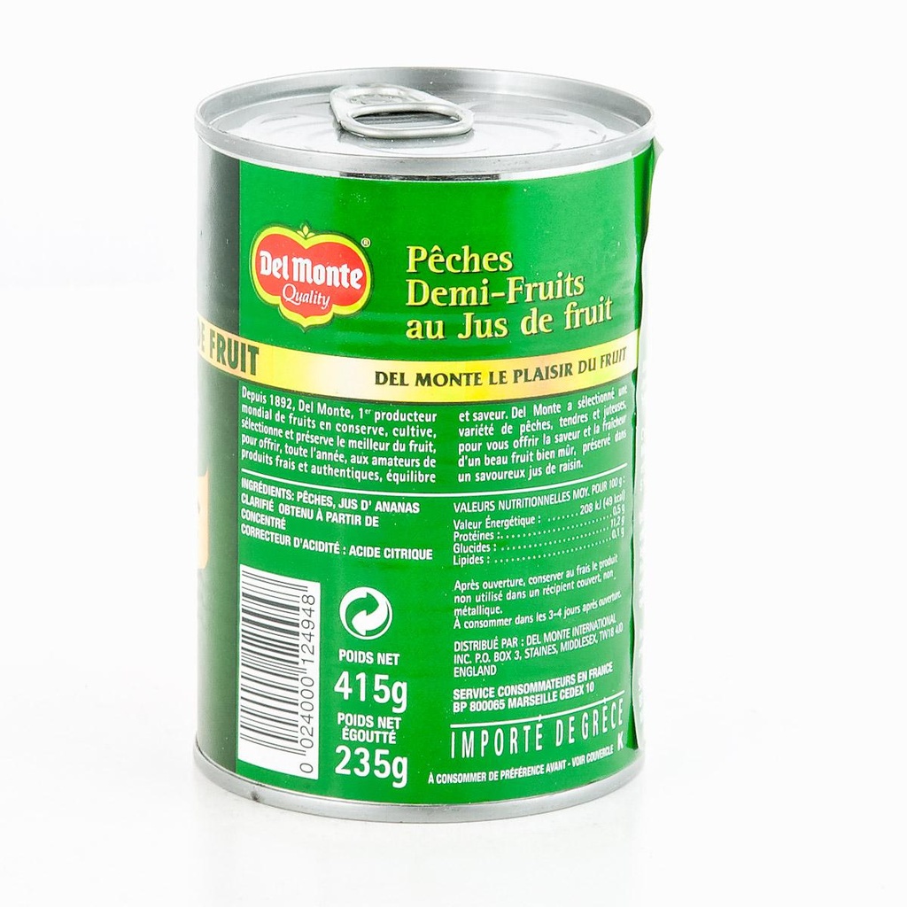 ROCHEFONTAINE  PECHE JUS  BT 1/2  410 g