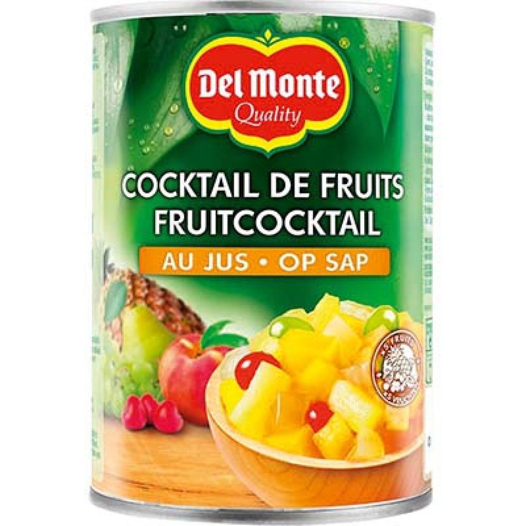 4X4 BOXES OF FRUIT COCKTAIL DEL MONTE