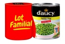 2X560G POIS EXTRA FINS DAUCY "LOT FAMILIAL" D'AUCY