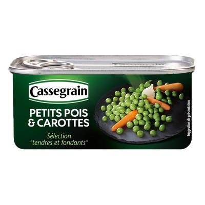 1X4 CAN PEAS&YOUNG CARROTS CASSEGRAIN