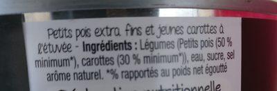 2x265g POIS EXTRA FINS CAROTTES D'AUCY