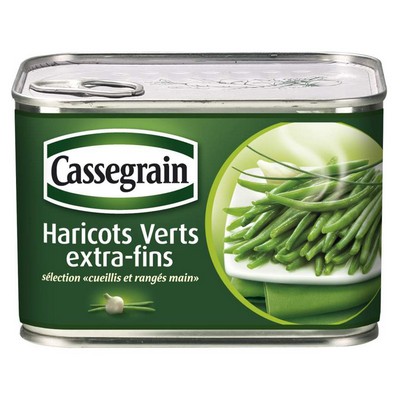 Haricots verts Extra fins Cassegrain 390g