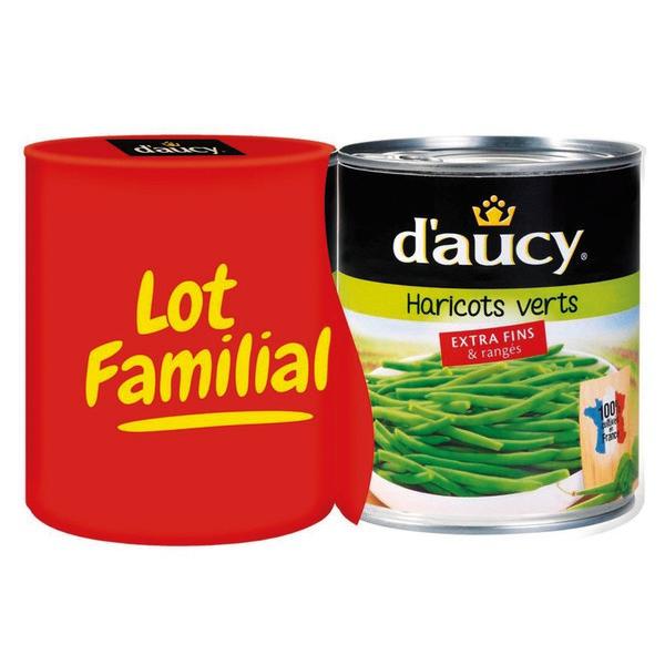 2x440g Extra-Fine Green Beans Arranged by d’Aucy – Family Pack
