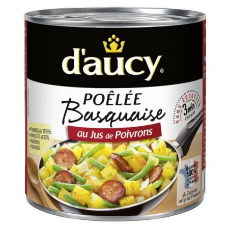 1X2 FRYING PAN FULL OF POTAOES, BEANS, CHORIZO& OIGN DAUCY