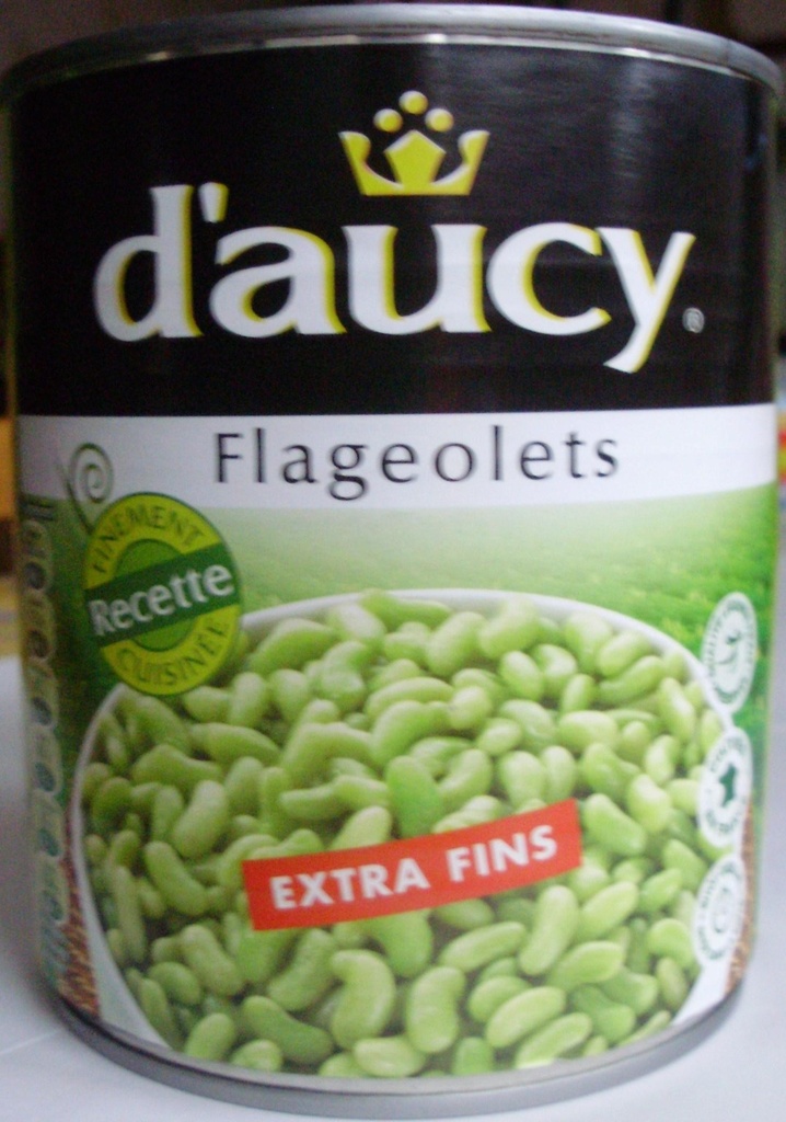 2x530G FLAGEOLETS EXTRA FINS D'AUCY LOT FAMILIAL