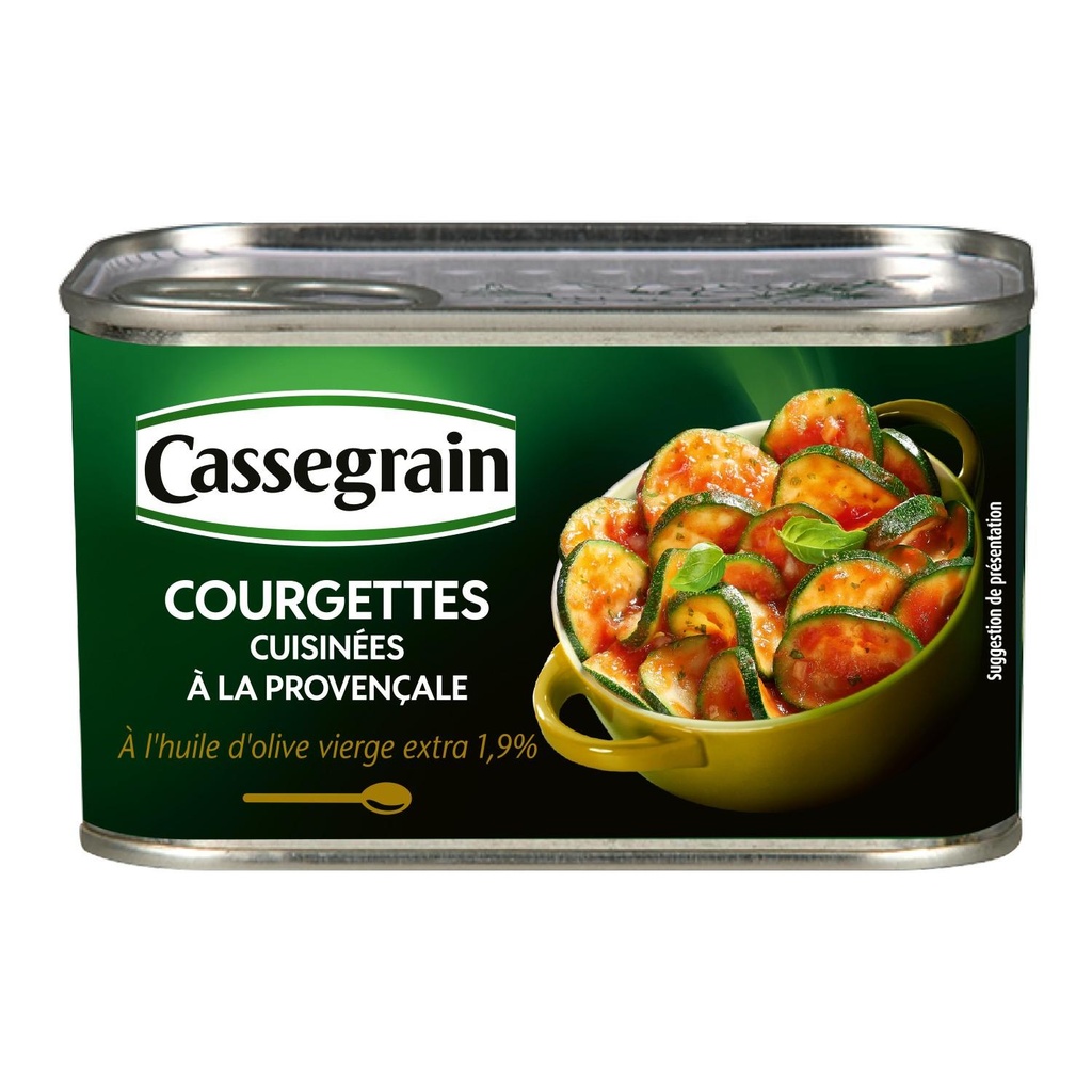 Courgettes Cuisinées à la Provençale Cassegrain 375g