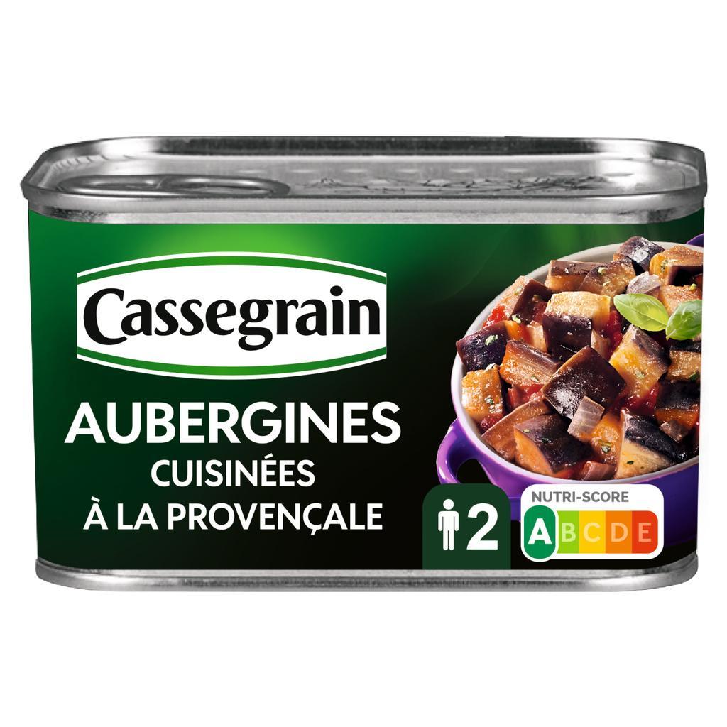 Aubergines Cuisinées à la Provençale Cassegrain