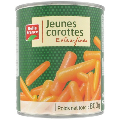 Belle France Extra Fine Carrots Can 800g