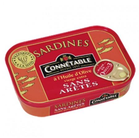 Connetable Boneless Sardines in Extra Virgin Olive Oil 115g