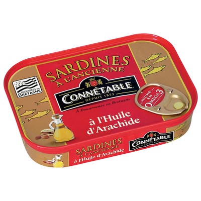 Connetable Sardines in Peanut Oil 115g