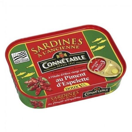 1/6 Sardines au piment d'Espelette 115g CONNETABLE