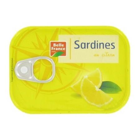 Sardine Fillets with Lemon & Basil Belle France Tin 100g