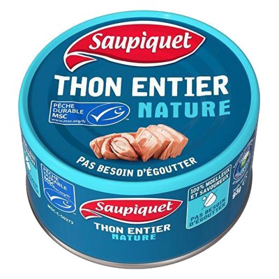 Whole Natural Tuna MSC 93g Saupiquet