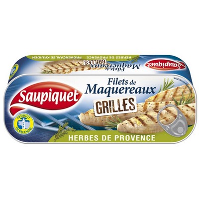 Grilled Mackerel Fillets with Herbes de Provence 120g – Produced in Brittany, Guaranteed Traceability