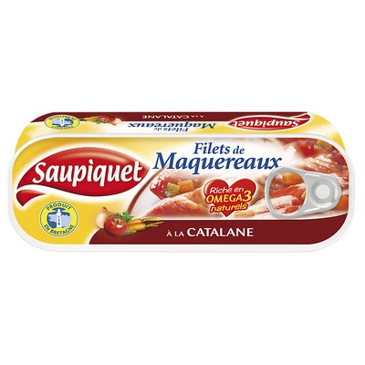 FILETS DE MAQUEREAUX CATALANE 1-4X1 169G PRODUIT EN BRETAGNE TRACABILITE GARANTIE
