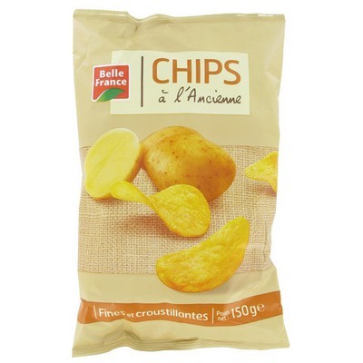 Traditional Style Chips Belle France 150g Bag