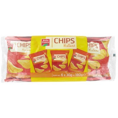 Belle France Plain Chips Multipack 6 x 30g