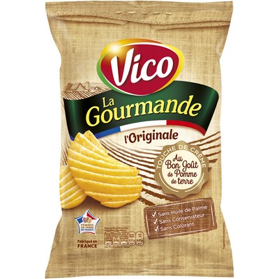 CHIPS LA GOURMANDE 120 G VICO