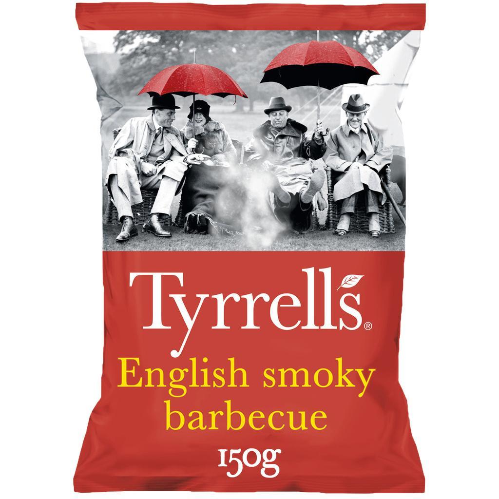 SMOKED BBQ CHIPS 150G TYREL