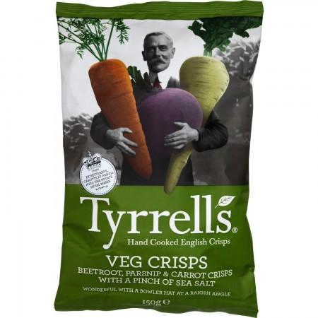 CHIPS DE LÉGUMES MÉLANGÉS BETTERAVES, PANAIS ET CAROTTES AVEC UNE PINCÉES DE SEL DE MER 125G