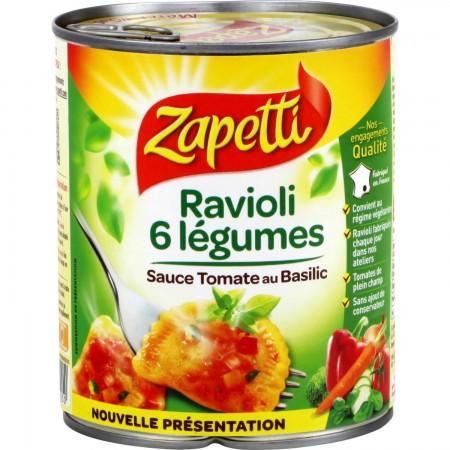 ZAPETTI Ravioli 6 légumes 800G