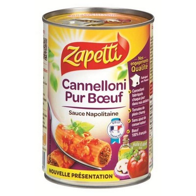 ZAPETTI Pure Beef Cannelloni 400g