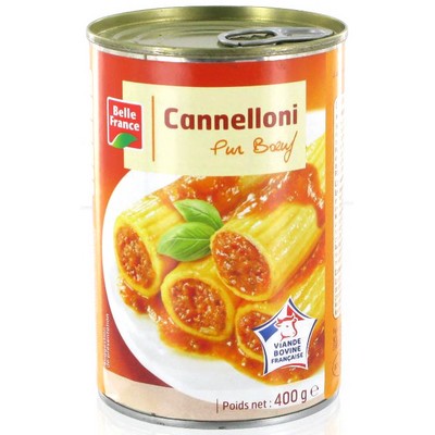 Beef Cannelloni VBF Belle France Can 400g