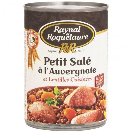 RAYNAL ET ROQUELAURE Petit Salé à l'Auvergnate et Lentilles cuisinées 420g
