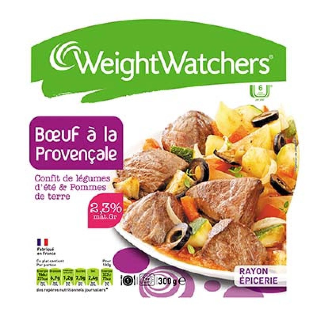 Weight Watchers Bœuf à la Provençale Barquette Micro-Ondable 300g