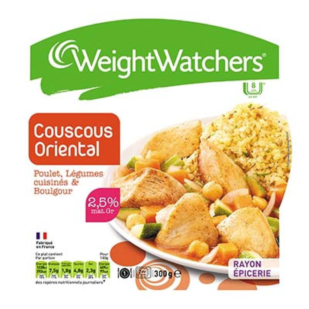 WEIGHT WATCHERS COUSCOUS POULET LEGUMES BQMO BI