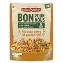 WILLIAM SAURIN - DOYPACK BON POUR NOUS Riz et poulet rôti, sauce coco curry 300G