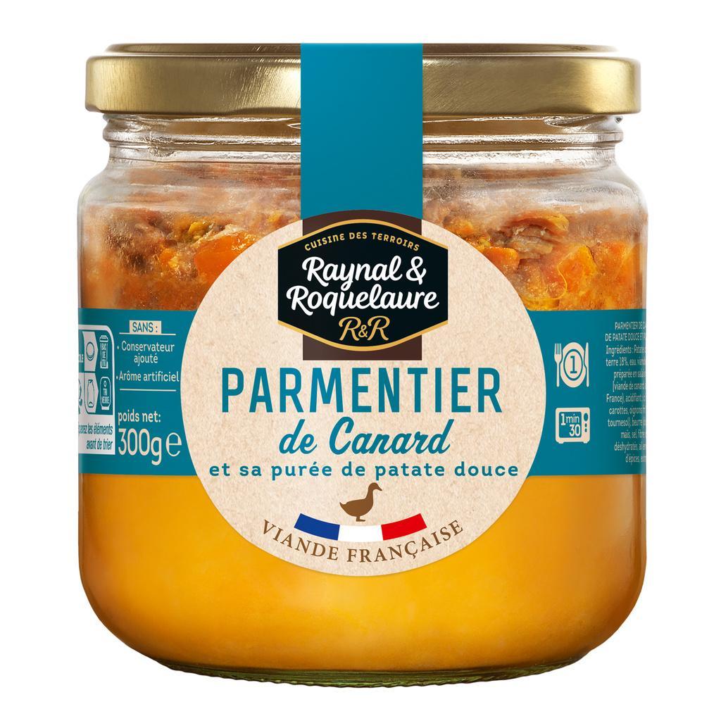 Raynal et Roquelaure Parmentier Canard Purée Patate Douce Bocal Verre 300G