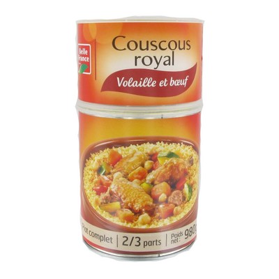 COUSCOUS ROYAL VOLAILLE BOEUF BF BOITE 3/2 980 G