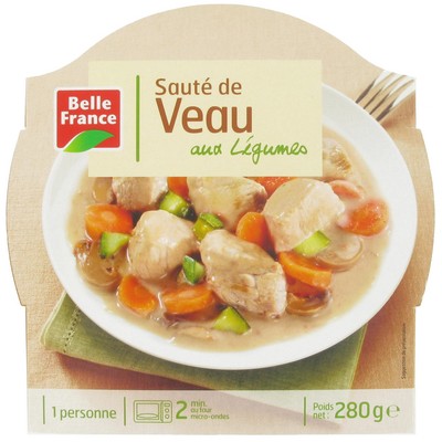 Veal Stew with Baby Vegetables Belle France Tray 280g