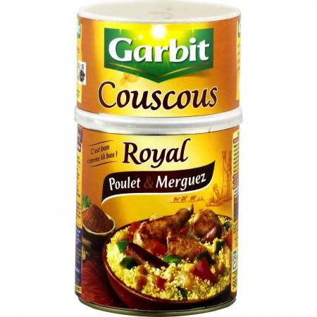 GARBIT - COUSCOUS CYLINDRE POULET / MERGUEZ 980g