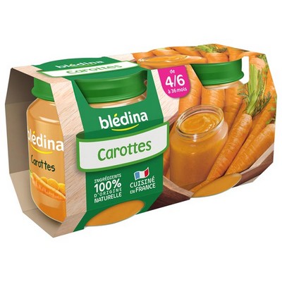 BLEDINA My First Carrot Jar 2x130g From 4/6 Months