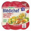 BLEDINA BLEDICHEF Sauté de Pommes de terre, Petits Pois et Veau 2x230g dès 12 mois