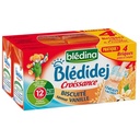 BLEDINA BLEDIDEJ Croissance Biscuité Saveur Vanille 4x250ml Dès 12 Mois