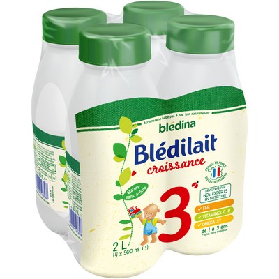 BLEDINA BLEDILAIT Croissance 3 4X500ML De 1 à 3 ans