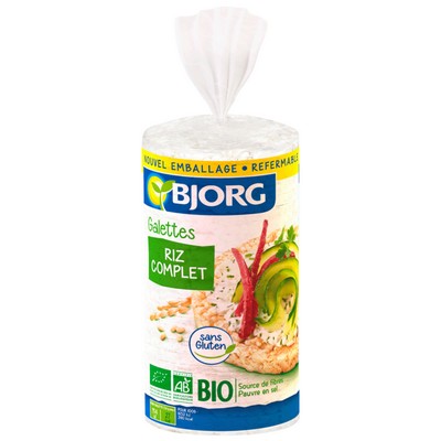 BJOR Galettes riz complet 130g bio