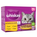 WHISKAS Fresh Pouches Poultry Feast in Gravy for Senior Cats 4 Varieties 12x85g