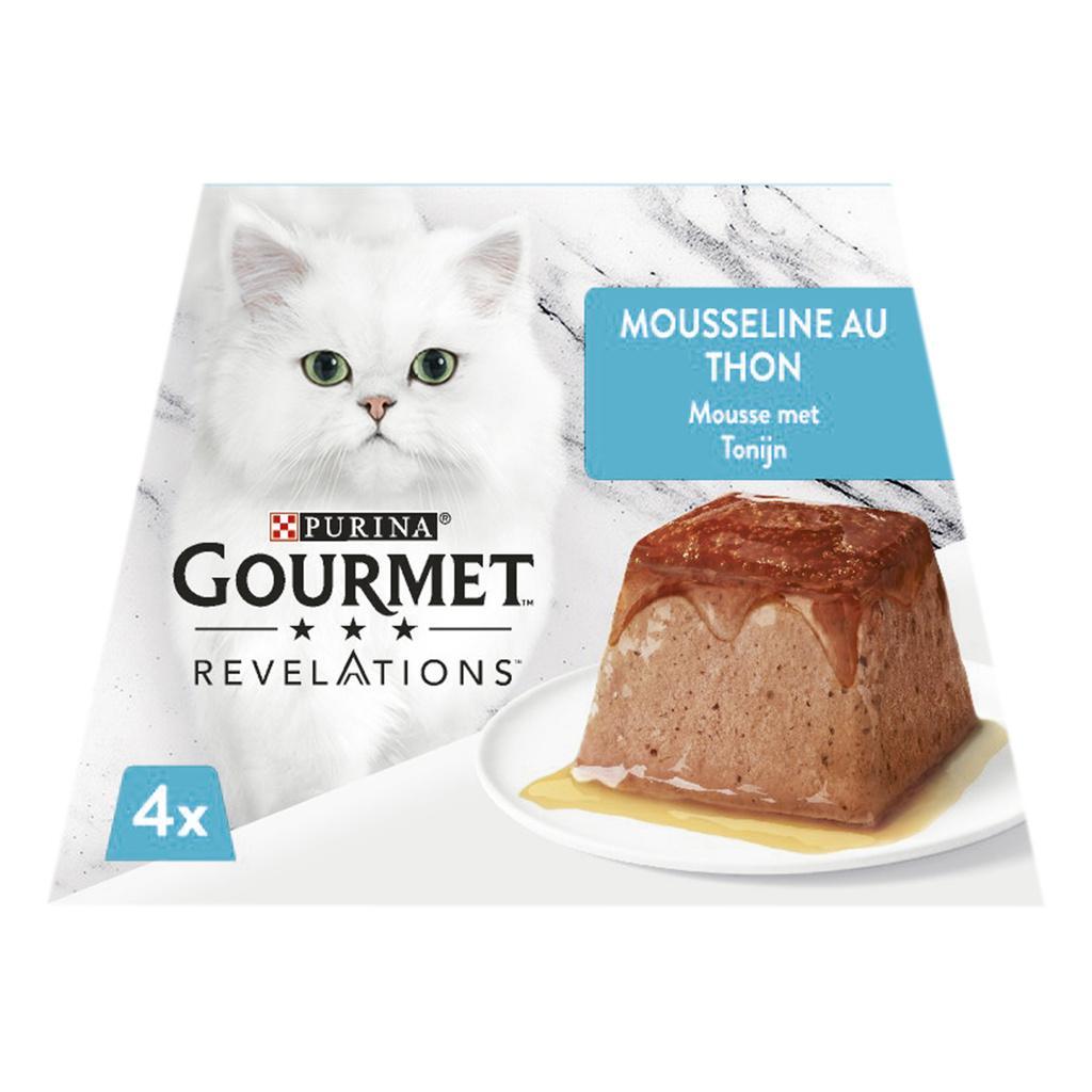 PURINA GOURMET™ REVELATIONS™ Tuna Mousse with Sauce - 4 x 57g - Meal Portions for Adult Cats